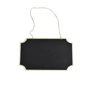 Hanging Chalkboard Sign, Rectangle Cut-Corners, 10-1/4-inch - Picture 1 of 1