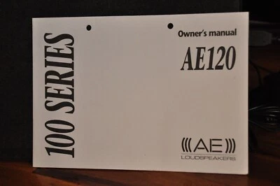 Acoustic Energy AE120 Owner's Manual from 90's - Image 1 of 2