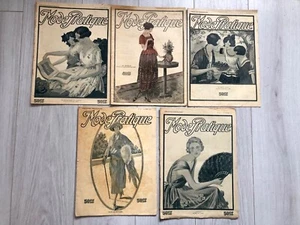 5x Zeitschriften PRAKTISCHE MODE illustriert Jahr / Year 1920 #2 #17 #29 #31 #45 - Bild 1 von 3