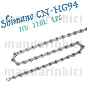 Shimano Deore XT CN-HG94 Dyna-Sys 10 velocità 116 maglie catena nuova senza scatola - Foto 1 di 1