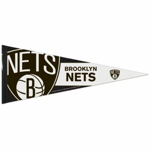NBA Brooklyn Nets Wincraft Premium 12" x 30" Roll It & Go Felt Pennant NEW - Picture 1 of 1