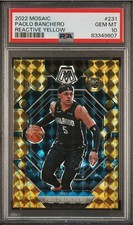 2022-23 Panini Mosaic Paolo Banchero Reactive Yellow Rookie Rc #231 PSA 10