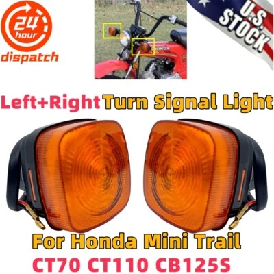 Luz indicadora de señal de giro para Honda CT70 C70 CB125S XL80S 1980 12V 2PC Foto 1 de 4