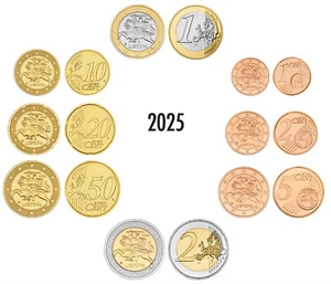 LITAUEN 3,88 EURO KURSMÜNZENSATZ 2025 bankfrisch - Bild 1 von 1