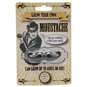 Grow Your Own MUSTACHE - Up to 600% in size! Funny Gag Joke Novelty Toy Gift - Picture 1 of 4