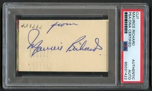 Maurice Richard signed autograph 1.5x3 cut Canadian Hockey Player PSA Slabbed - Picture 1 of 1