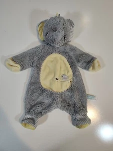 Douglas Baby Sshlumpie Elephant Lovey Security Blanket Gray Yellow 17" Plush  - Picture 1 of 5