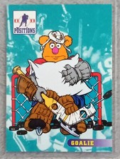Jim Henson Muppets take the Ice Goalie Promo Card 1994 Cardz Positions Fozzie