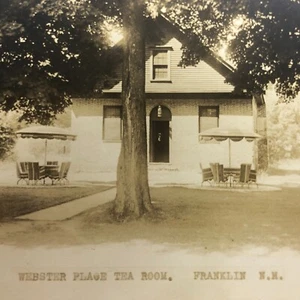 Franklin, NH RPPC Webster Place Tea Room Postcard RPPC UNUSED Unposted 1901-07 - Picture 1 of 6