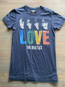 Junk Food T-shirt The Beatles LOVE 2010 Graphic Shirt Womens Large - Picture 1 of 8
