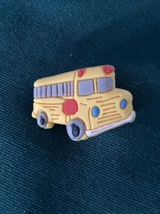 New Cute School Bus Shoe Charm GREAT For Crocs Shoes or Bracelets - Picture 1 of 3