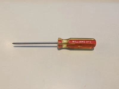 VINTAGE WILLIAMS DP-0 #0PT. PHILLIPS SCREWDRIVER  USA - Image 1 of 2