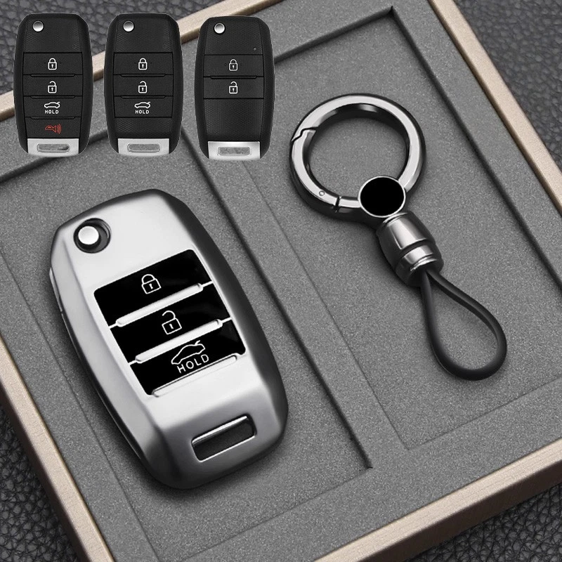 TPU Car Key Case Cover For Kia Sorento Carens Ceed Rondo K3 Optima Picanto Rio - Image 1 of 1