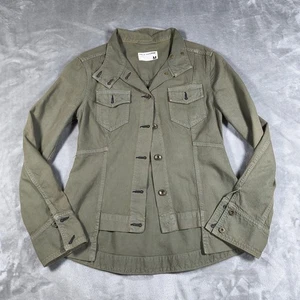 Rag Bone Classic Chamberlain Jacket Women Medium Green Army Utility Stand Collar - Picture 1 of 9