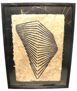 "French Roast" Relief Collagraph Tinte auf Ölbasis auf Banane #1 von 1 Donn Rawlings - Bild 1 von 9