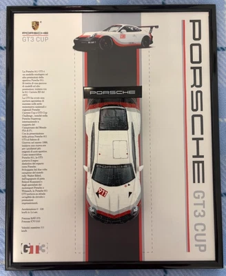 Porsche GT3 Cup (Scala 1:18 Puzzle 3D) quadro decorativo personalizzato 52x42cm - Immagine 1 di 4