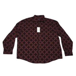 Six Lincoln Herren 4XL Hemd NEU MIT ETIKETT Knopfleiste Burgund Langarm - Bild 1 von 9