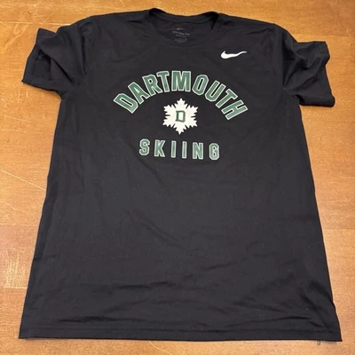 Dartmouth Big Green Shirt Mens Large Black Skiing Dri Fit Nike - Image 1 of 4