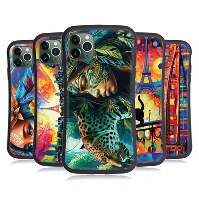 MICHAEL DAVID WARD PSYCHEDELIC ART HYBRID CASE FOR APPLE iPHONES PHONES - Image 1 of 4