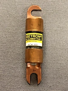 Bussmann ACK-60 Fuse Time-Delay 60A 130VDC - For Forklifts & Chargers - Qty. 1 - Picture 1 of 5