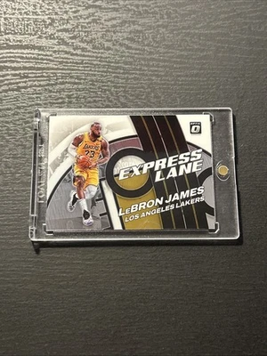 LeBron James 2021-22 Panini Prizm Express Lane Silver Card #6 Los Angeles Lakers - Image 1 of 3
