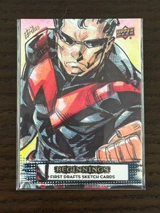 2023 UD Marvel Beginnings v2 series 2 sketch card Wonder Man by ED. Bilas - Picture 1 of 2