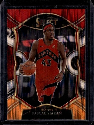 2020-21 Panini Select Red White Orange Flash #46 Pascal Siakam Toronto Raptors - Image 1 of 2