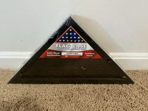 USA AMERICAN 3'x5' Folded Memorial Flag Display Case Frame Small Triangle Box - Picture 1 of 1
