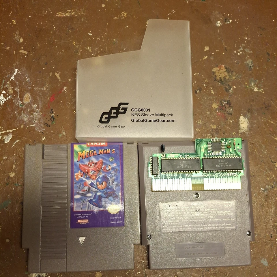 Mega Man 5 (Nintendo Entertainment System, 1992) NES Authentic Tested & Works!!! - Image 1 of 1