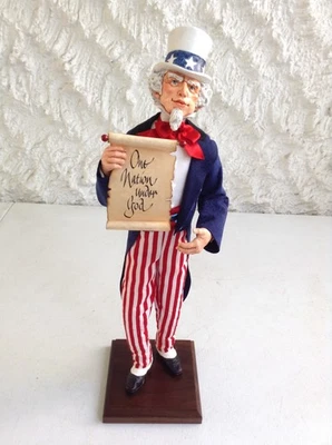 ⭐RARE Hand Signed Robert Simpich "Uncle Sam" Patriotic Character Dolls 399/1776  - Image 1 of 4