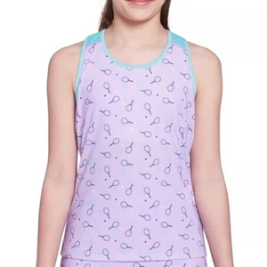 Prince Youth Girls Printed Tennis Tank Top Purple/Blue Size Medium NWT MSRP $30 - Picture 1 of 4
