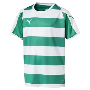 PUMA Liga Hooped Crew Neck Short Sleeve Soccer Jersey Youth Boys Size M 703423 - Picture 1 of 1