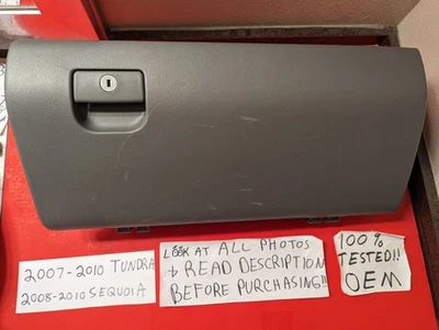 ✅OE 2007-2010 TOYOTA TUNDRA 2008-2010 SEQUOIA GLOVE BOX STORAGE COMPARTMENT GRAY - Image 1 of 4