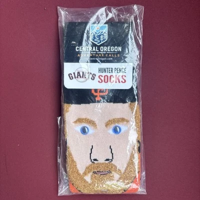 San Francisco Giants Hunter Pence Socks SGA Central Oregon 4/29/2018 NEW - Image 1 of 4