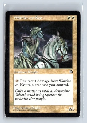 WARRIOR EN-KOR – MTG Magic the Gathering Card – Stronghold – Uncommon - Image 1 of 4