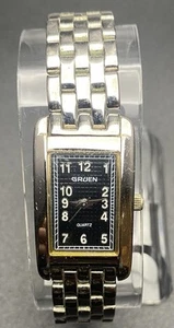 GRUEN CURVEX STYLE MENS WRIST WATCH GR 404  056-VX51 - Tapestry Blue Dial! - Picture 1 of 10