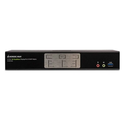 IOGEAR 2-Port 4K Dual View DisplayPort Matrix KVMP (gcms1922) - Image 1 of 4