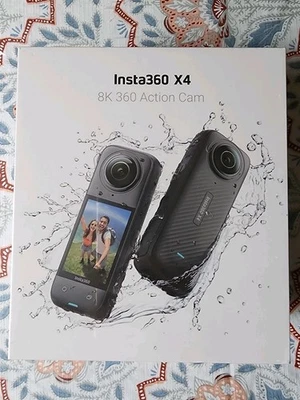 !!! NEW !!! Insta360 X4 - 8K 360 Degree Action Camera - Black - FREE SHIPPING  - Image 1 of 4