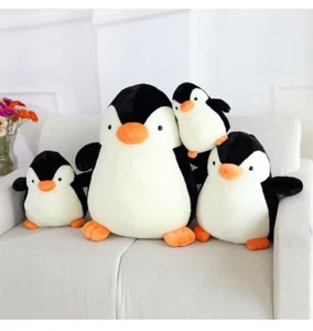 Penguin Soft Plush Toys Cuddly Stuffed Animals Cute Chubby Penguins - Picture 1 of 16