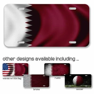 High Grade Aluminum License Plate - Flag of Qatar (Qatari) - Many Options - Picture 1 of 10