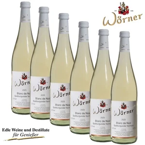 (7,89€/l) 6 x 0,75l Blanc de Noir Spätburgunder feinherb WEINGUT WÖRNER Wein - Bild 1 von 8