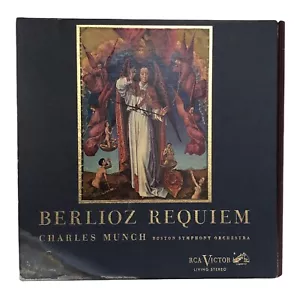 Charles Munch Berlioz Requiem 1961 Vintage Vinyl Boston Symphony Orchestra Box - Foto 1 di 12