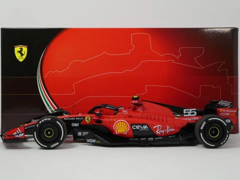 BBR 1/18 - FERRARI SF-23 - WINNER SINGAPORE GP 2023 (C. SAINZ) BBR231855D