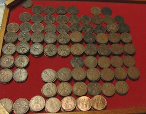 GB Penny. 71 different dates, 1863-1967 from this mix, great starter collection. - Picture 1 of 2