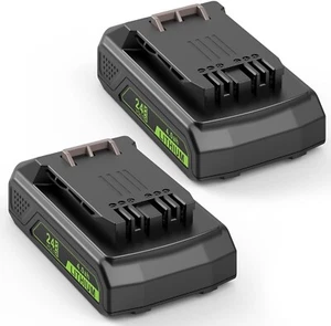 2 Packs GW2430 Battery 24V 4000mAh Replacement for Greenworks 24V(NOT for 48V) - Picture 1 of 5