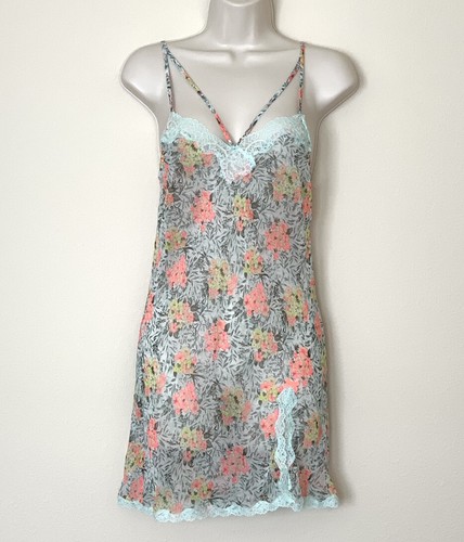 UNDERCOVER Victoria’s Secret Floral Lace Hem Slip Dress