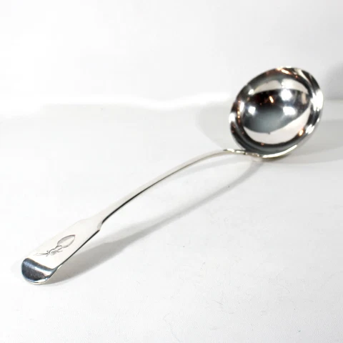 Rare Antique Sterling Silver Ladle Fiddle Pattern Handle George III 1817 London Cover