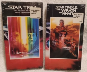 Star Trek VHS Lot Of 2 The Motion Picture & The Wrath Of Khan New Factory Sealed - Picture 1 of 4