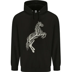 Tree Horse Ecology Equestrian Childrens Kids Hoodie - Picture 1 of 68