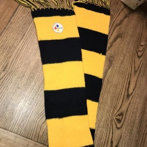 Pittsburgh Steelers Winter Schal genäht NFL Logo mit Fransen Vintage 4,5 Fuß - Bild 1 von 5
